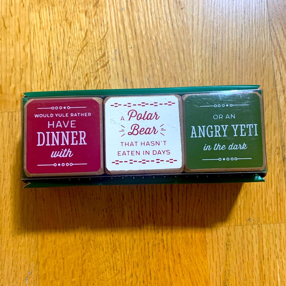 Demdaco Would Yule Rather Dice Set Christmas Tabletop Game Entertainment